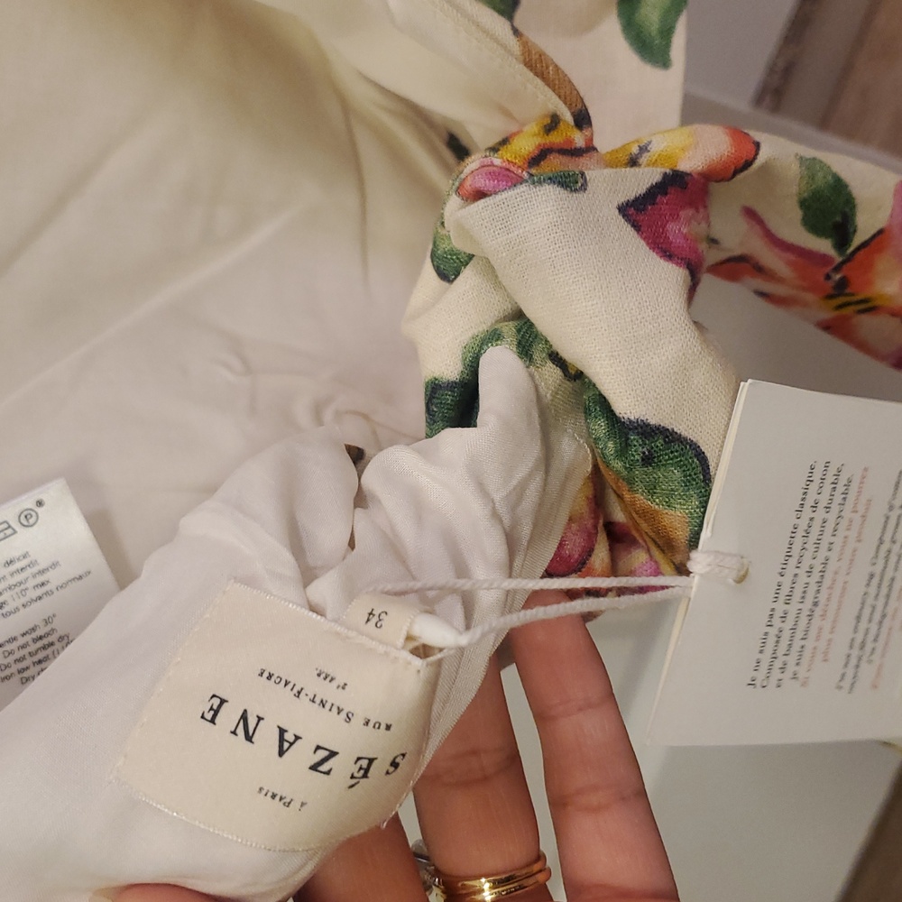 NWT SEZANE Claire blouse Size EUR 34 - Picture 4 of 6